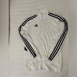 Mens adidas trio white zip up